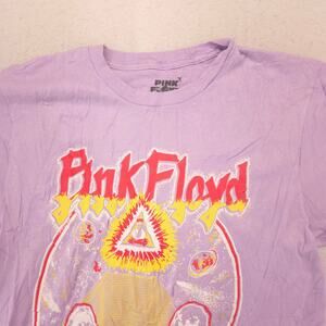 Pink Floyd Band Graphic Crew Neck T Shirt Adult Mens Size Medium M Purple